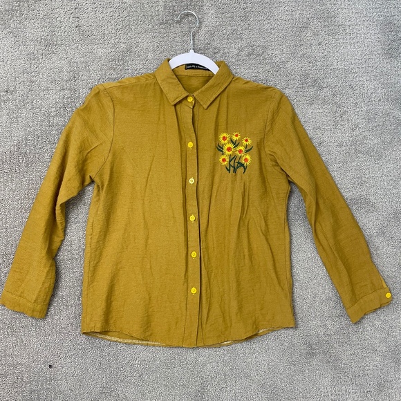Dolce & Gabbana Sunflower Mustard Yellow Blouse Sz. XS - Picture 1 of 2